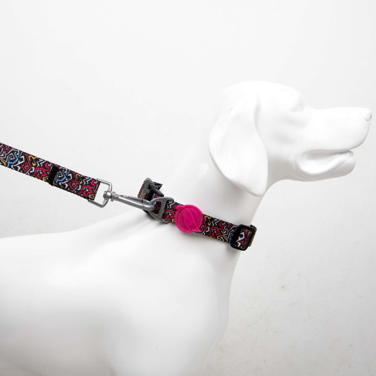 Lesă pentru câini, Paws &amp; Whiskers, Graffiti Medium, Poliester, Multicolor - imagine 3